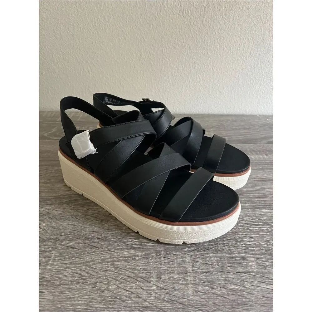Dr. Scholl's Women's Nice Day Max Sun Strappy Platform Sandals 10
